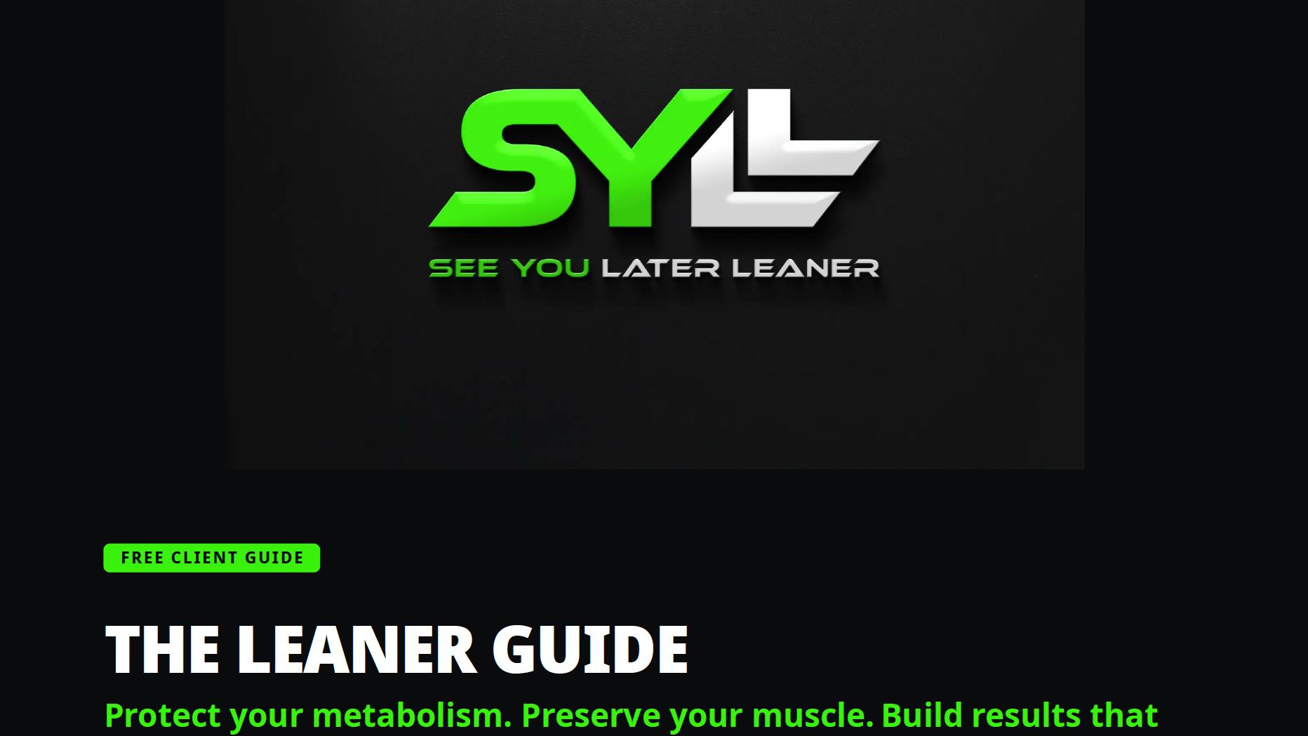 Free Resource (The Leaner Guide)