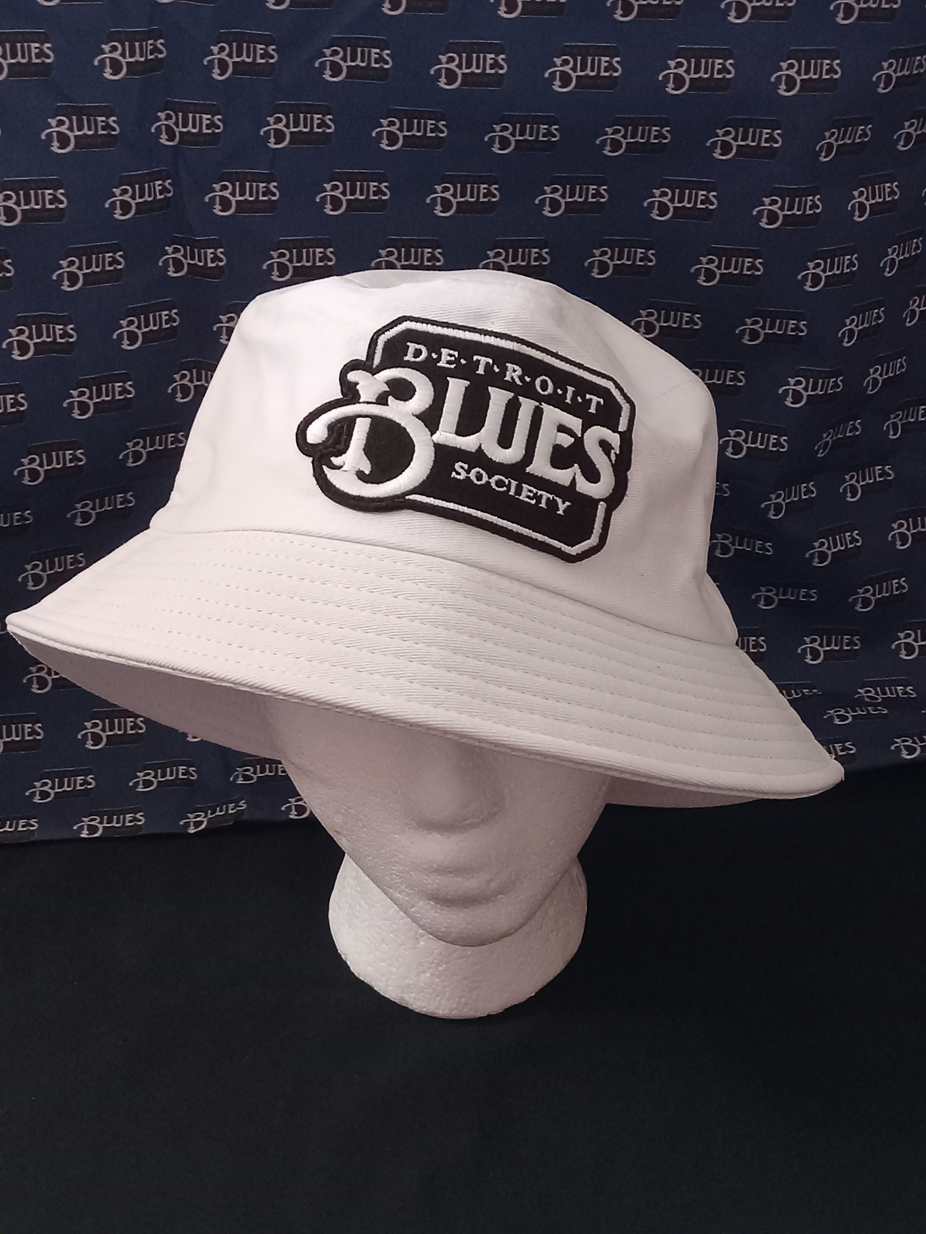 Bucket Hat - W/Detroit Blues Society - Logo Patch - 4 Variations