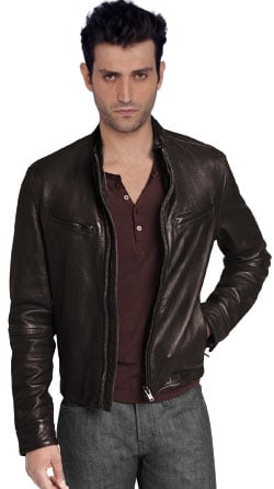 Rugged and Moto Inspired Mens Leather Jacket