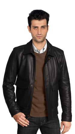 Bomber Jacket with Concealed Snap Placket