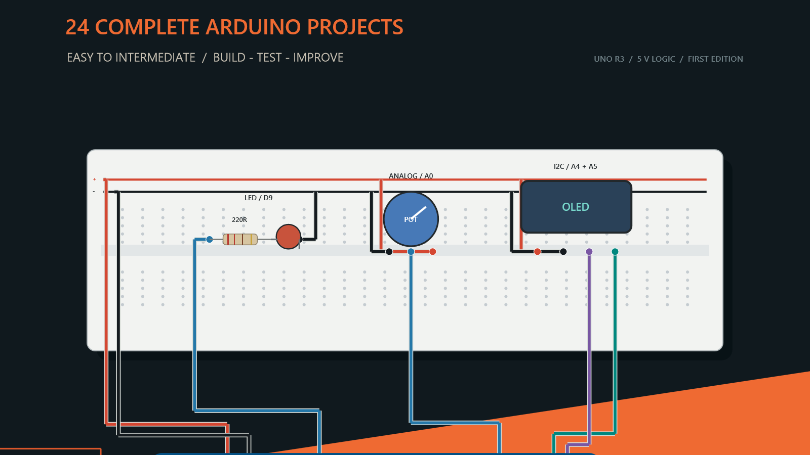 Build Like an Engineer: 24 Arduino Uno R3 Projects 