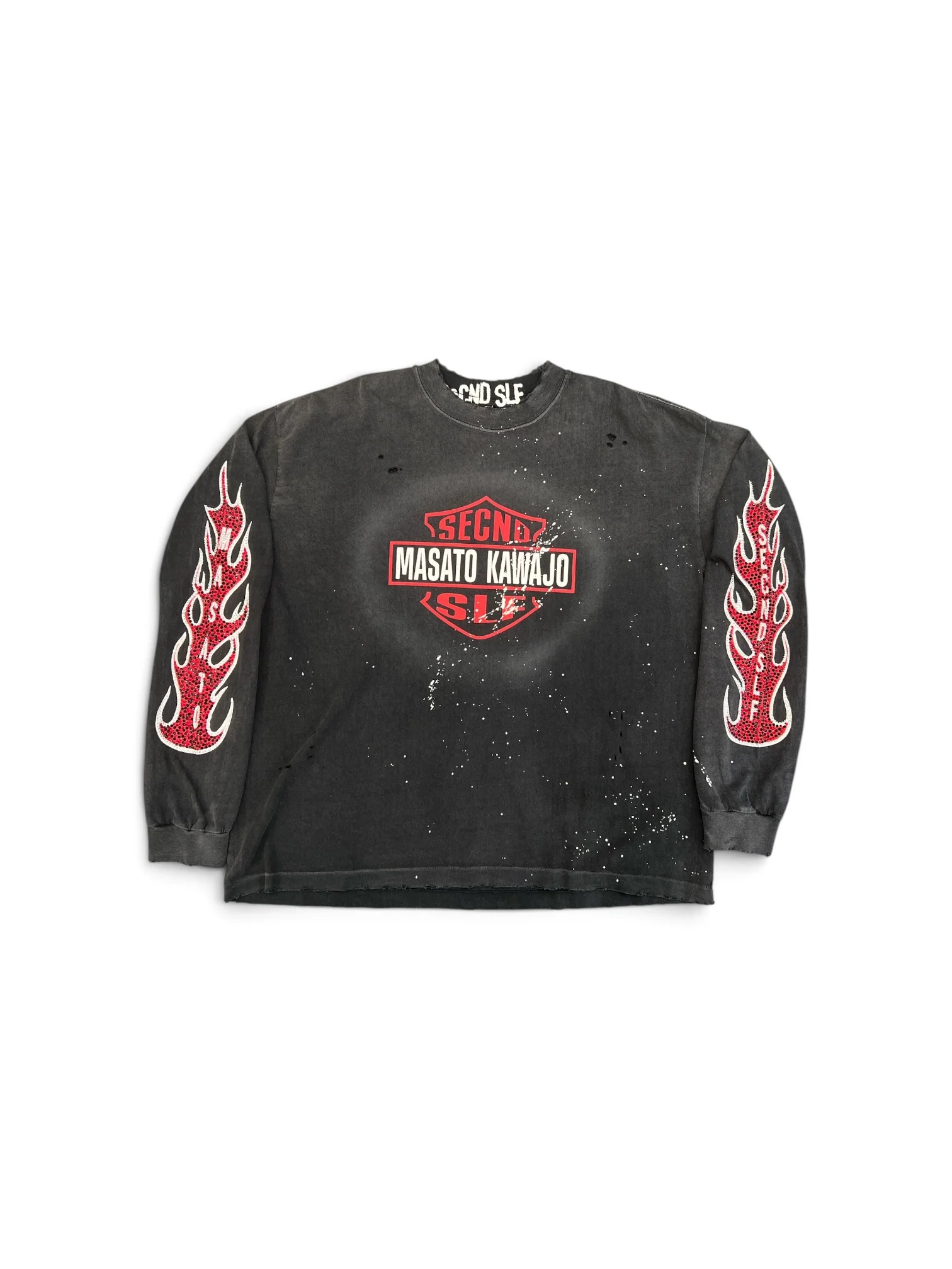 SECNDSLF FIRESTORM VINTAGE LS x MASATO KAWAJO BLACK