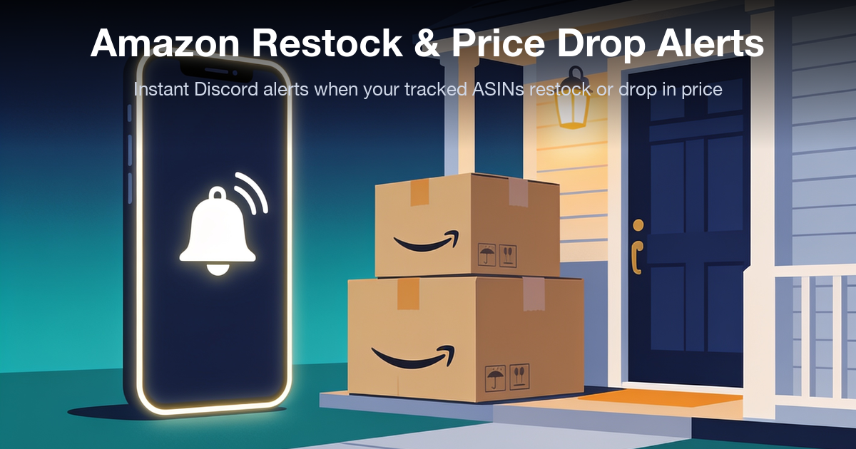 Amazon Restock & Price Drop Alerts
