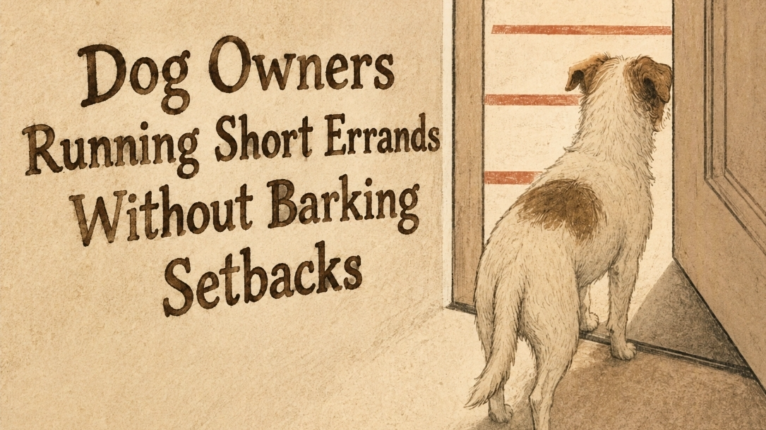 Dog owners running short errands without barking setbacks