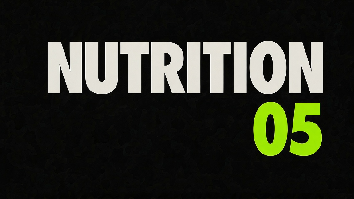 UN1Q Protocol 05 — Nutrition