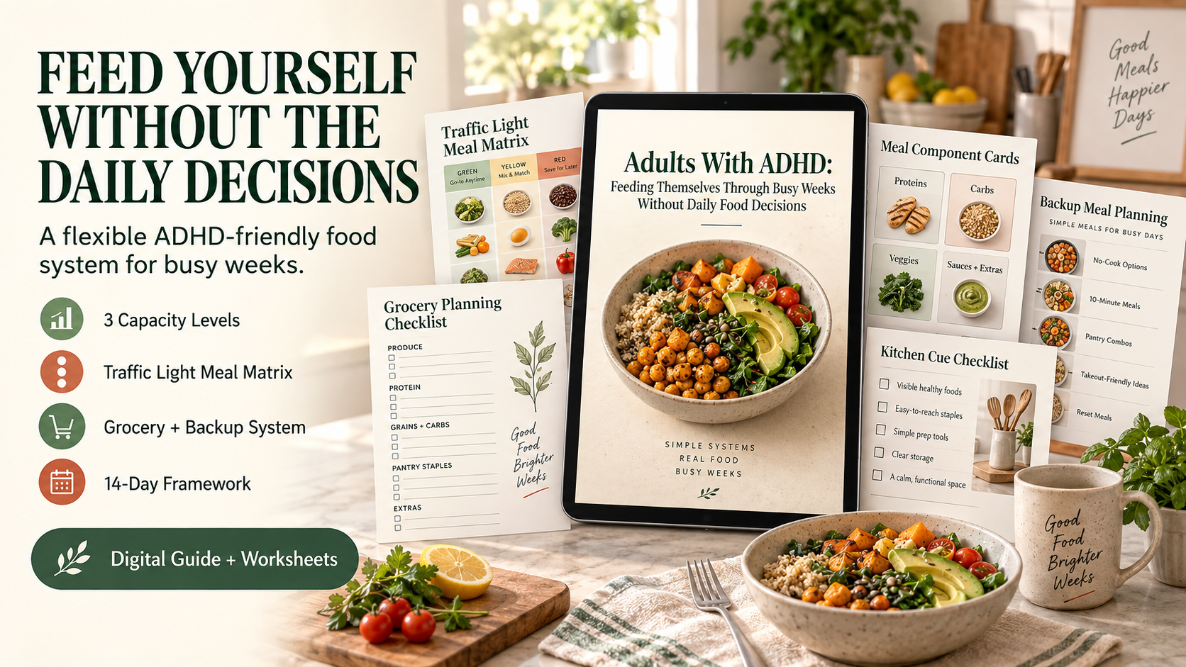 Adults With ADHD: Easy Meals for Busy Weeks, Without Daily Food Decisions