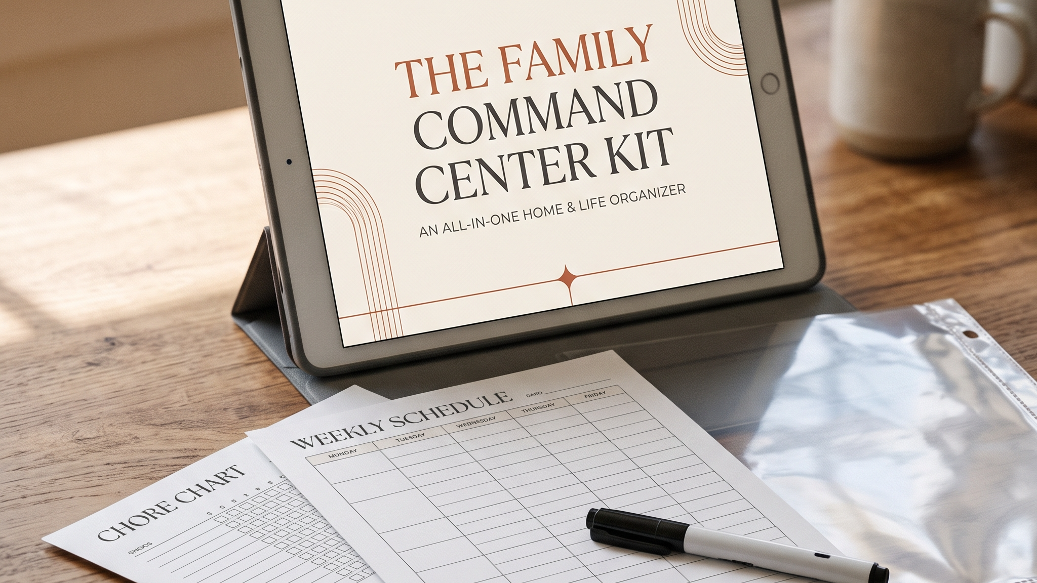 The Family Command Center Kit — Undated, Reusable Household Organization System