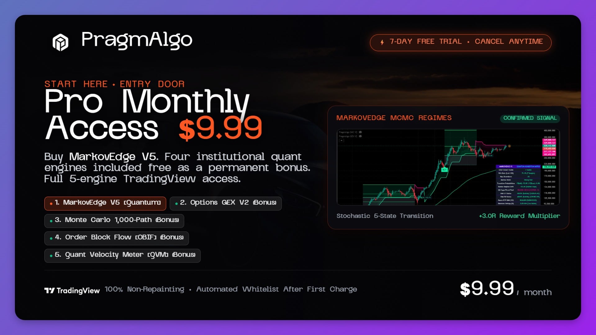 MarkovEdge + 4 Bonus — Monthly