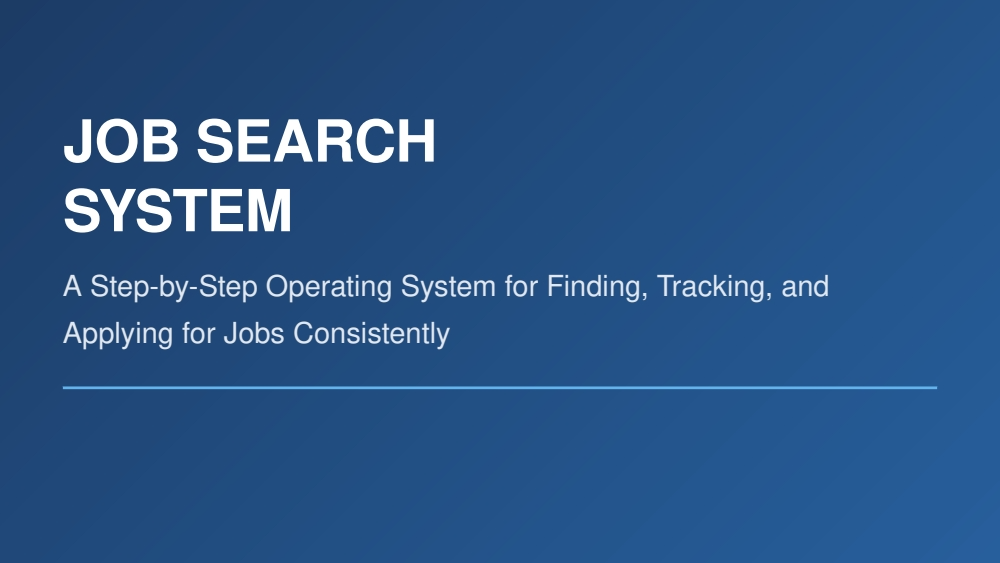 How to Find and land jobs with a proven step-by-step system.