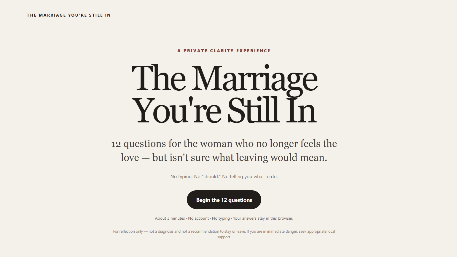 The Marriage You’re Still In