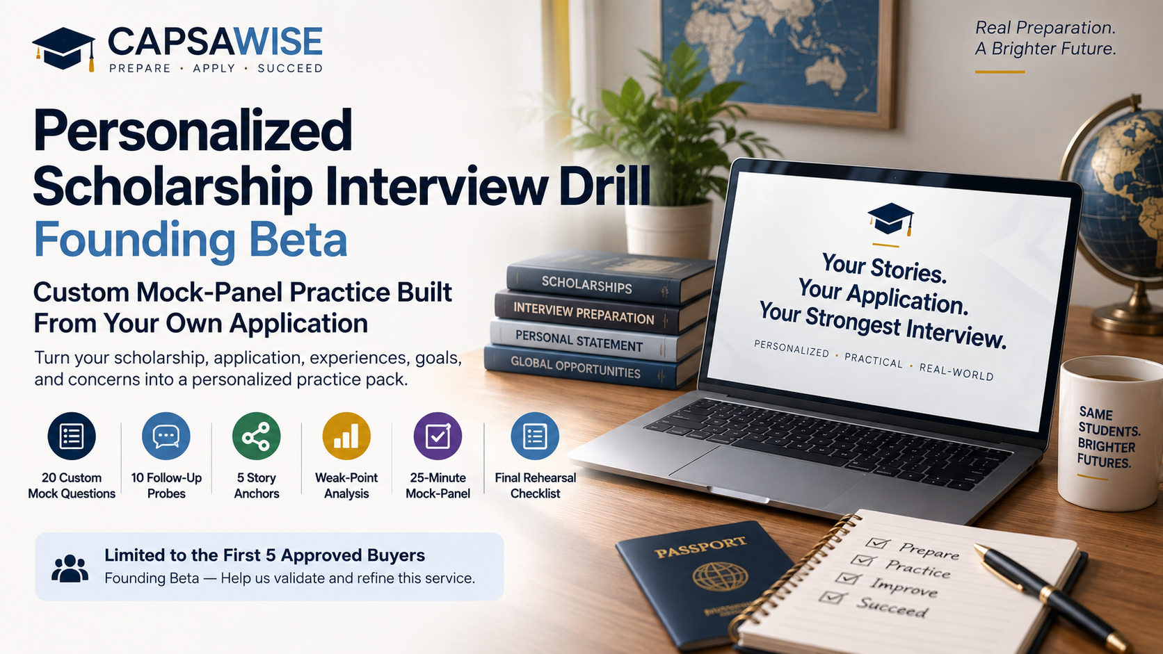 Personalized Scholarship Interview Drill — Founding Beta