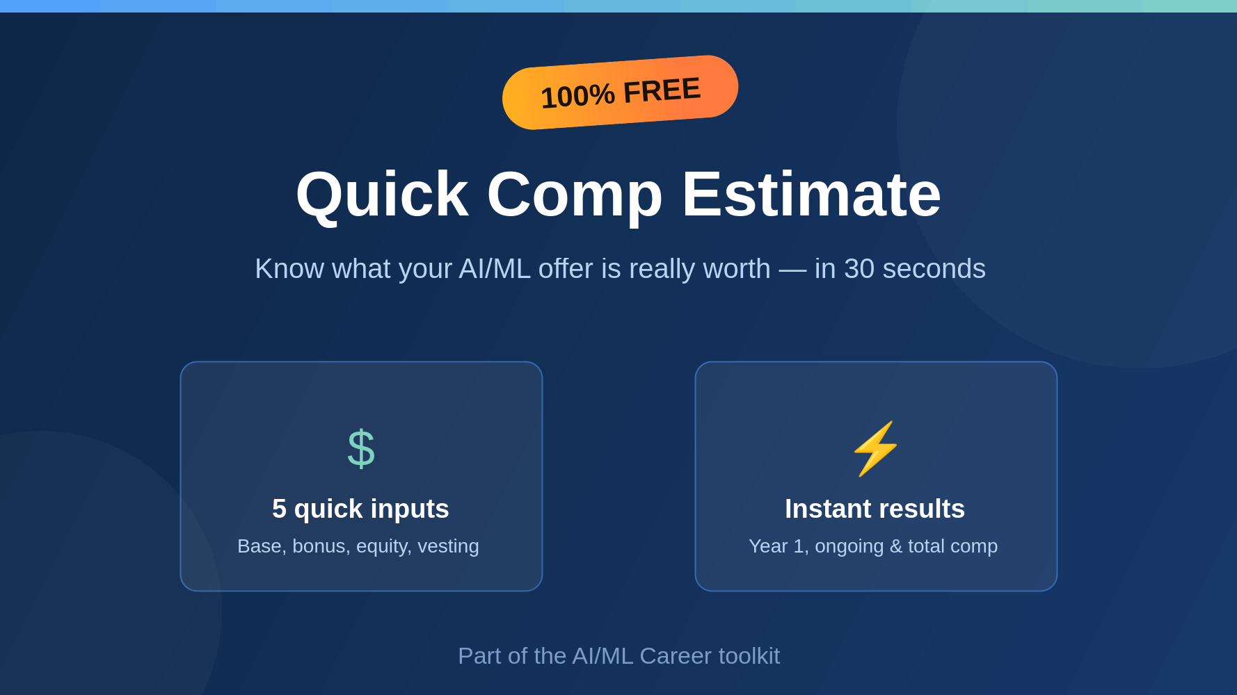 Free AI/ML Offer Estimate Excel Sheet