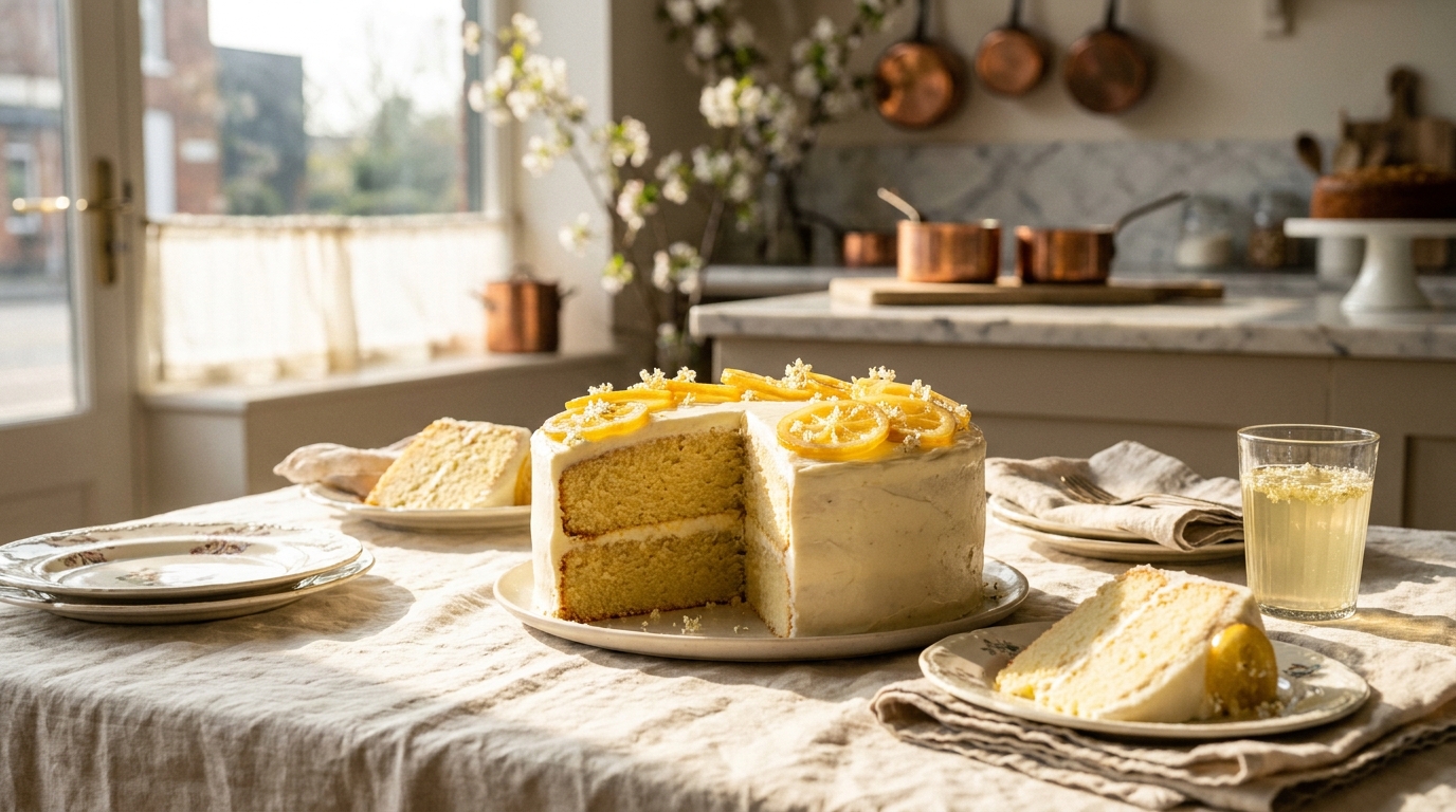 Lemon Elderflower Cake