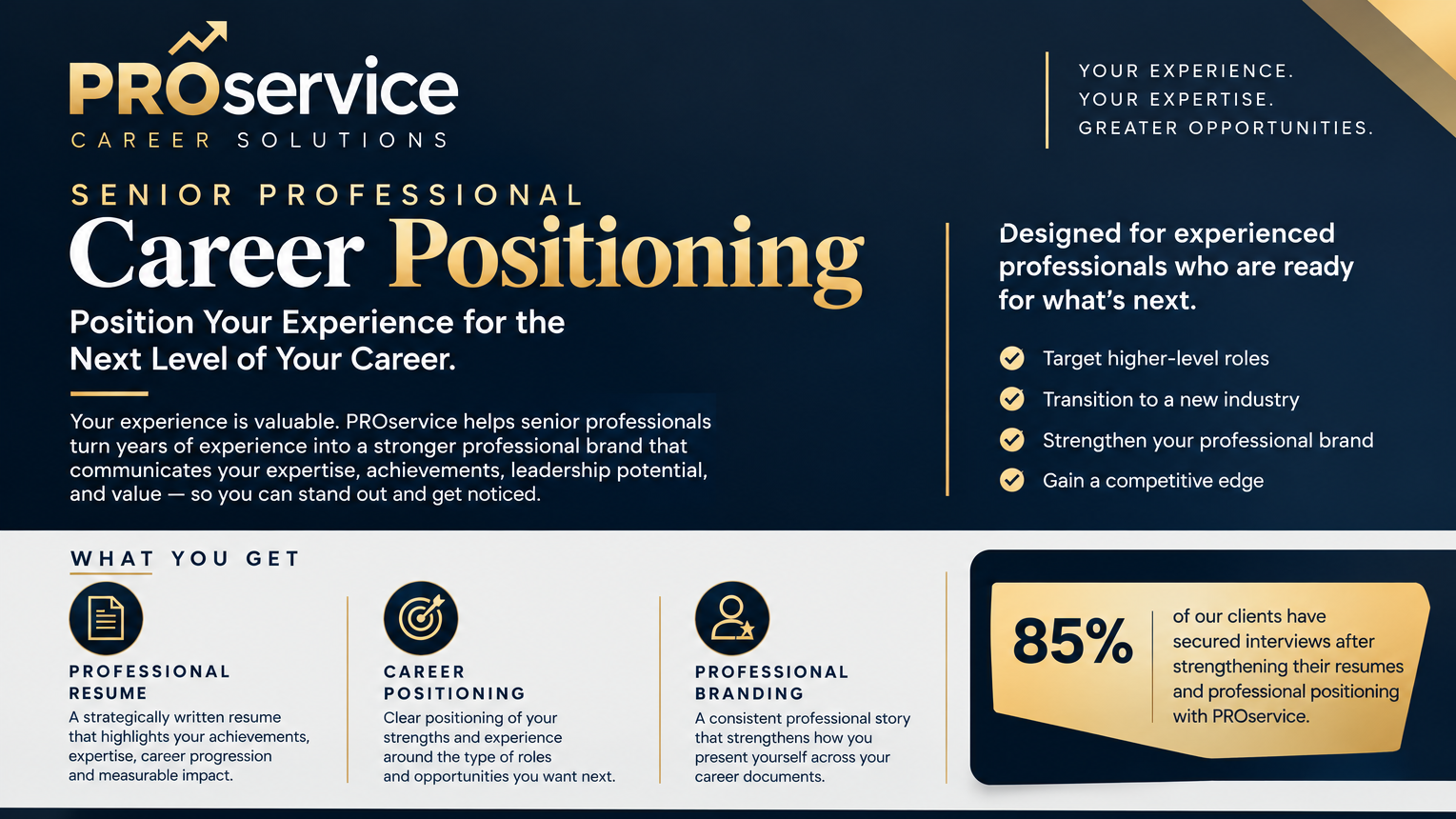 Senior Professional Career Positioning
