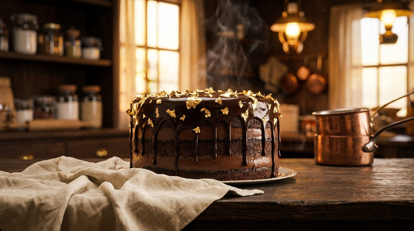 Double Chocolate Fudge Cake