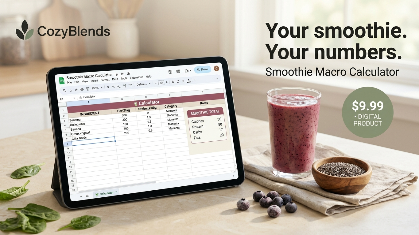 CozyBlends Smoothie Macro Calculator