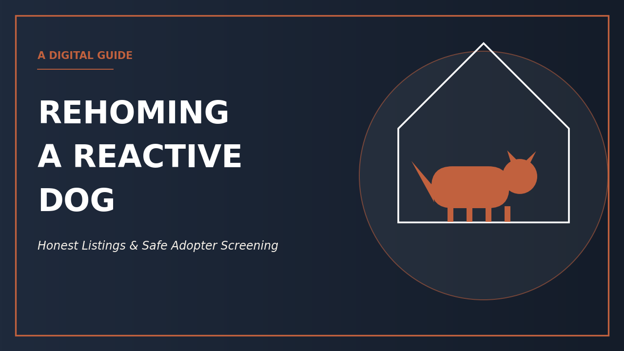 Rehoming a Reactive Dog Complete Guide
