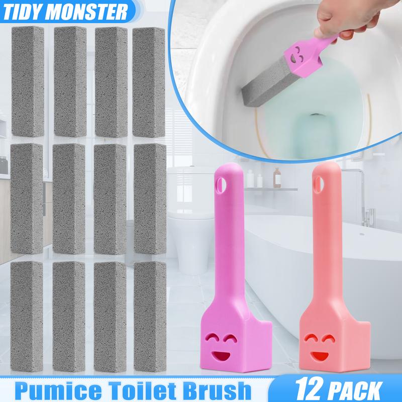 12-Pack Pumice Stone Toilet Ring Cleaners: Hard-Water Eraser