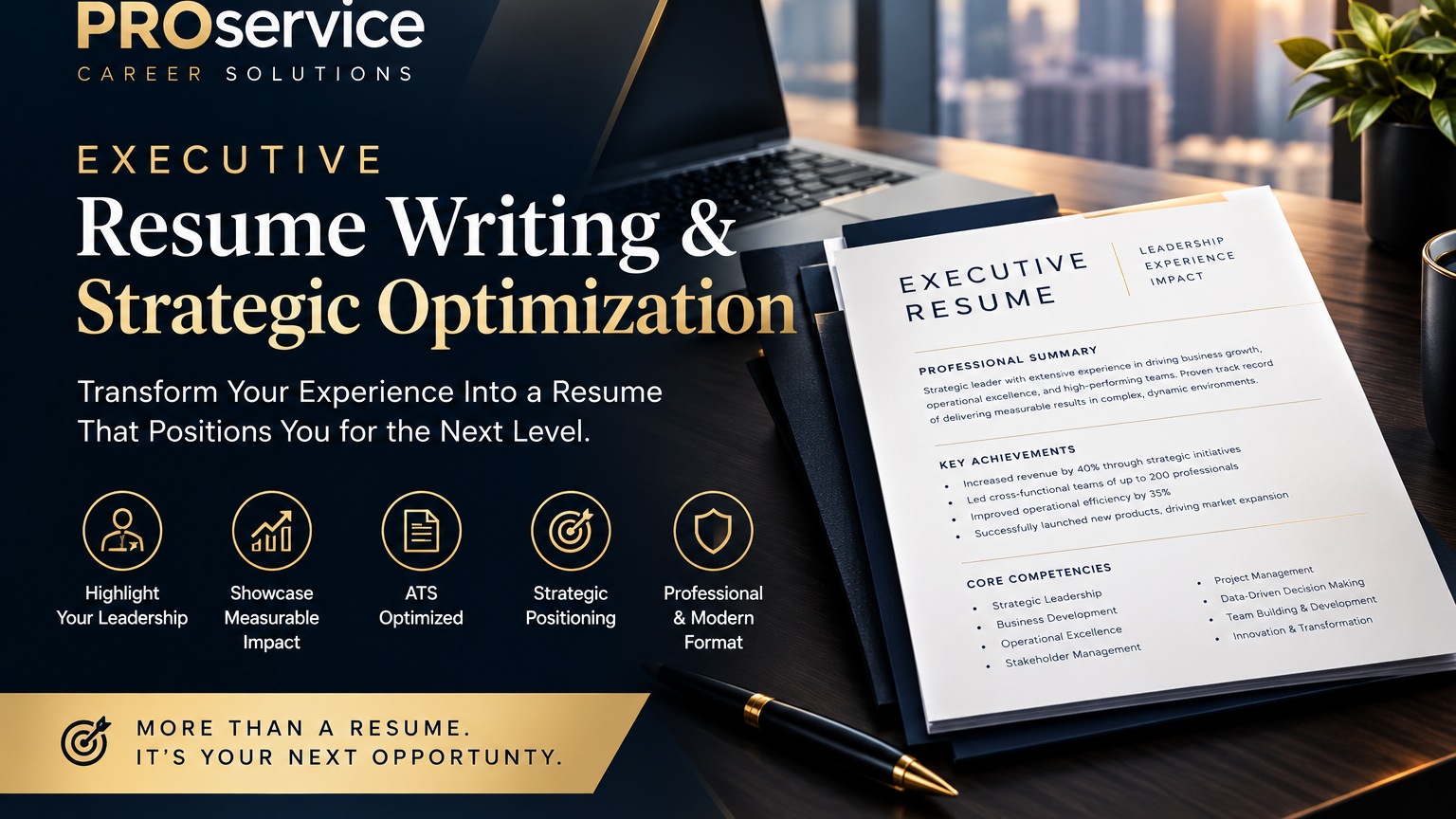 Executive Resume Writing & Strategic Optimization