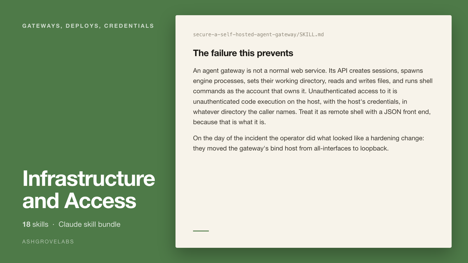 Infrastructure and Access