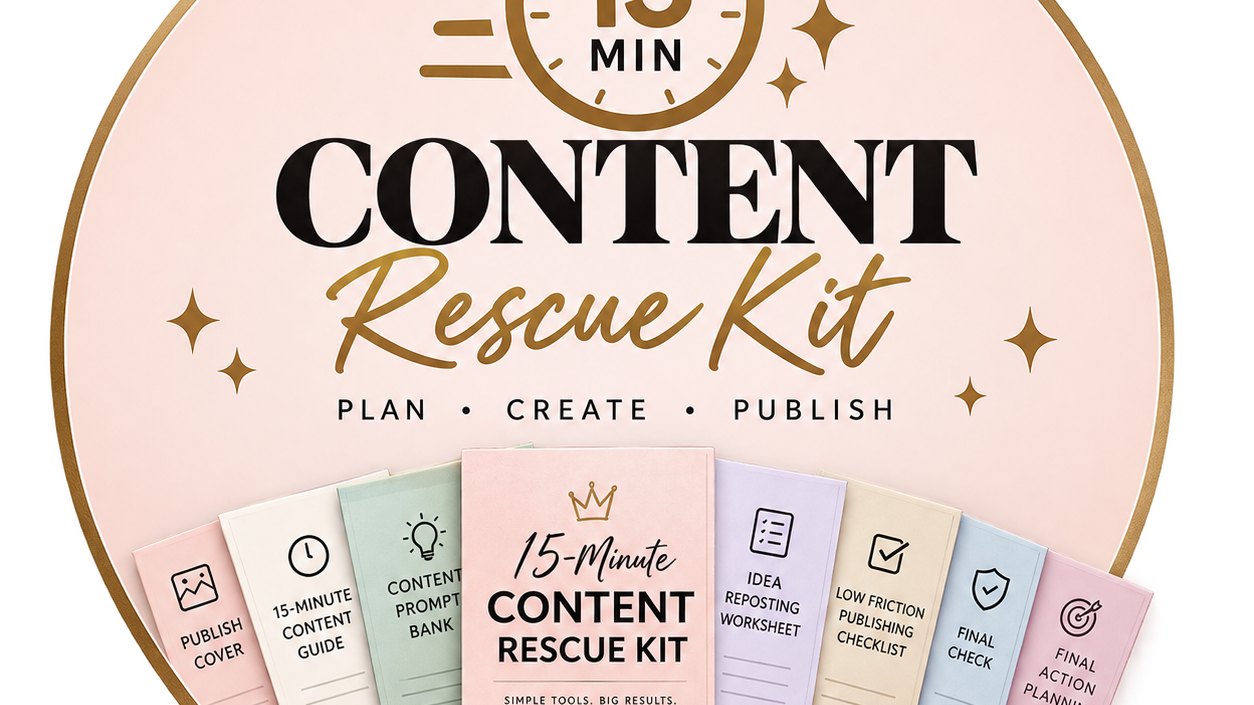 15 minute content rescue kit 