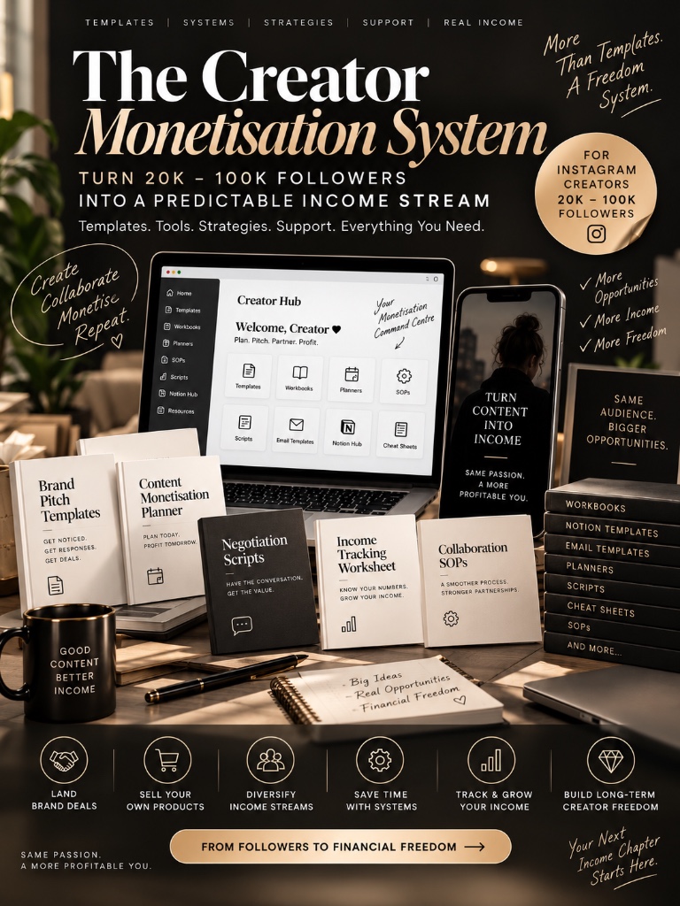The Creator Monetisation System: Relevant Brand Pitches That Get Taken Seriously