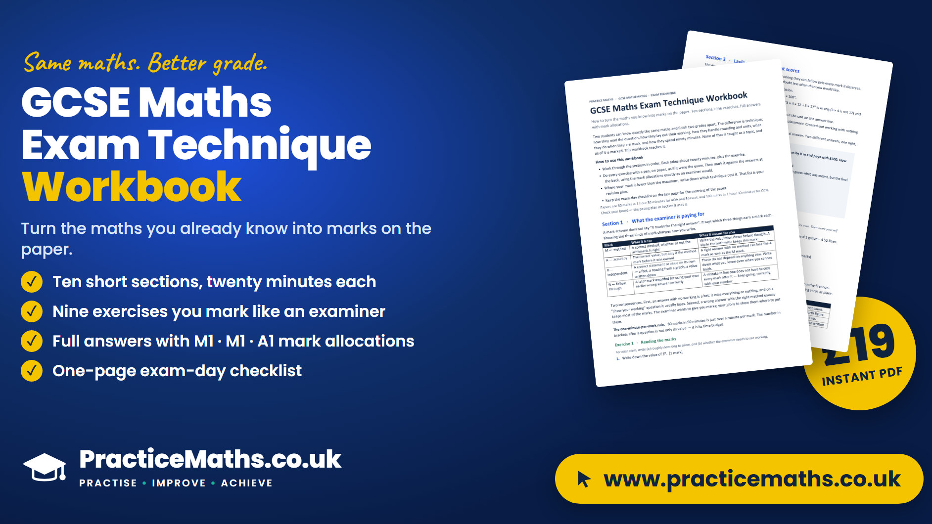 GCSE Maths Exam Technique Workbook