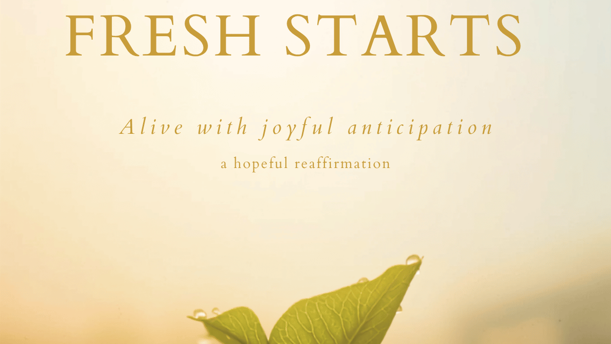 The Bright Companion of Fresh Starts
