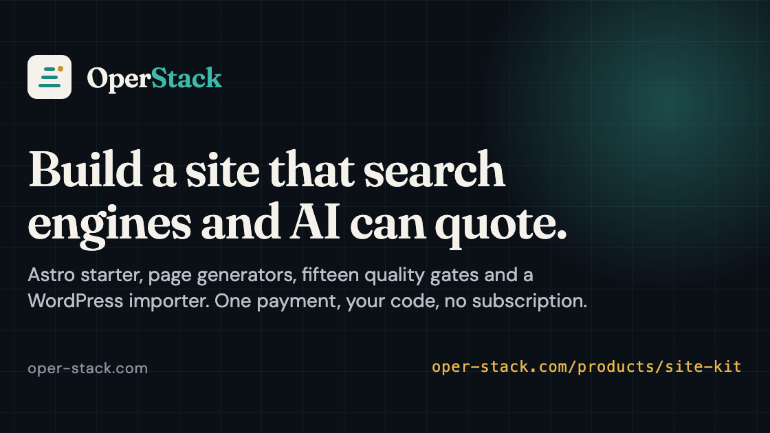 OperStack Site Kit