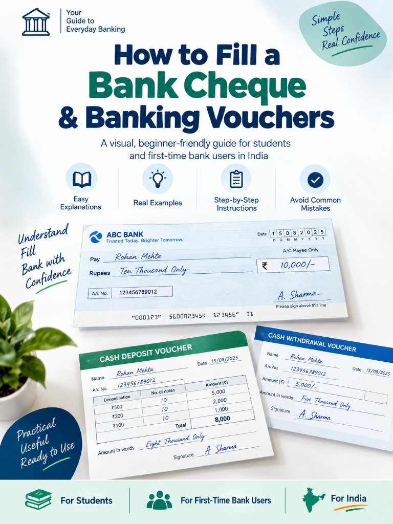 First-Time Bank Forms Made Simple: Complete Cheques and Slips Without Field Err…