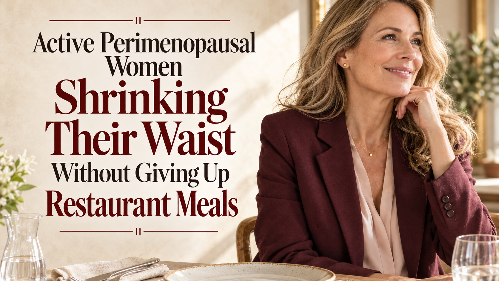 Perimenopausal Women Reducing Waist Without Giving Up Restaurant Meals
