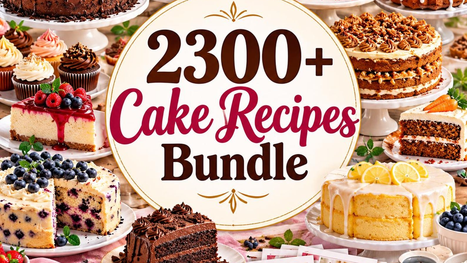 Over 2300 cake recipes 