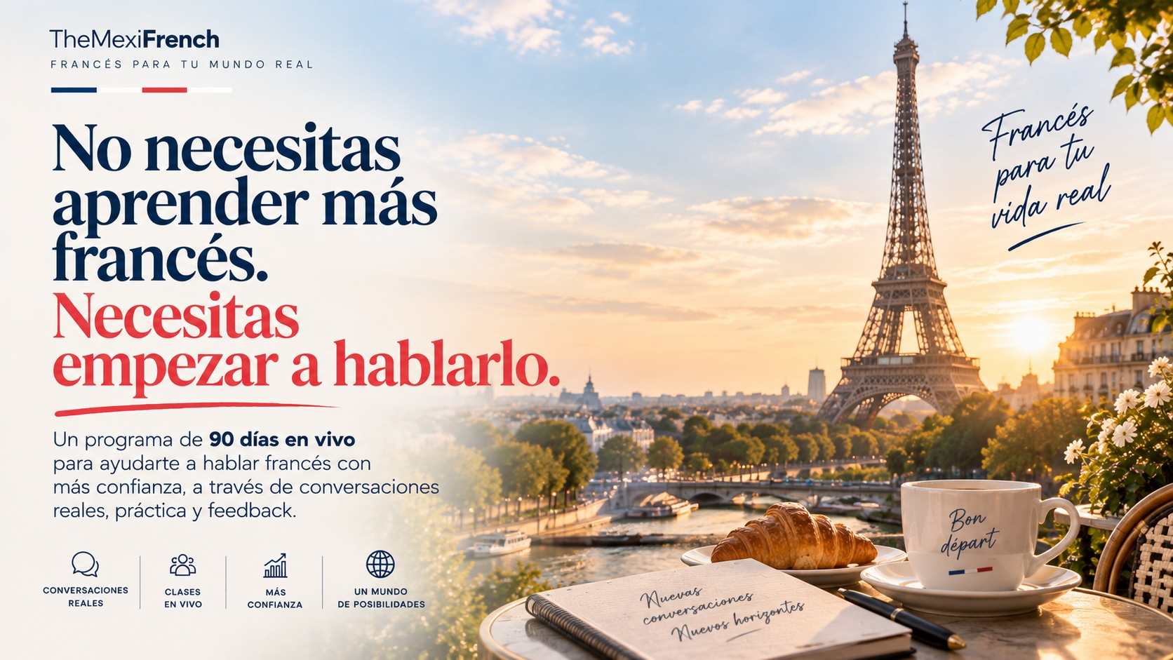 🇫🇷 Programa de Francés de 90 Días