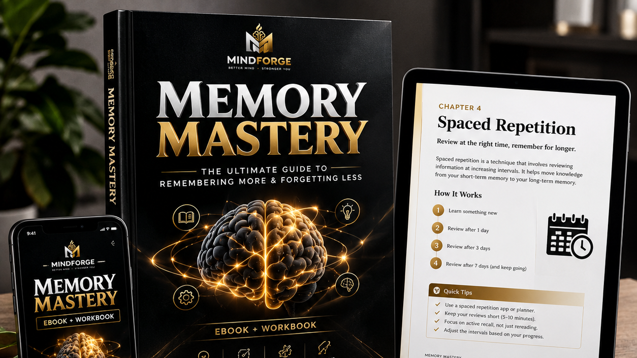 Memory Mastery: The Ultimate Guide to Remembering More & Forgetting Less