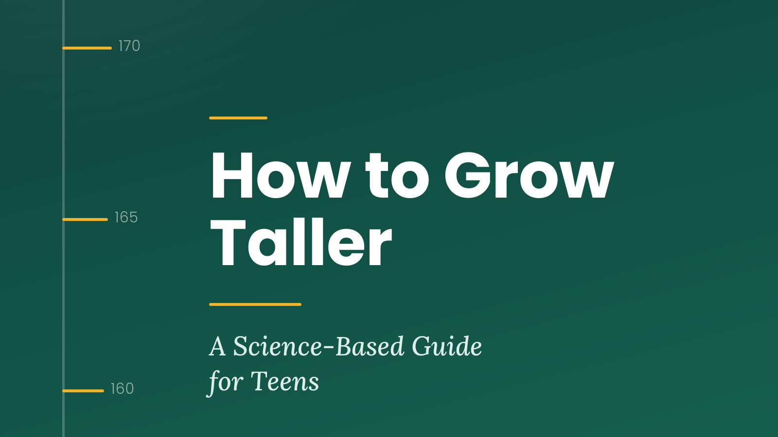 How To Grow Taller 