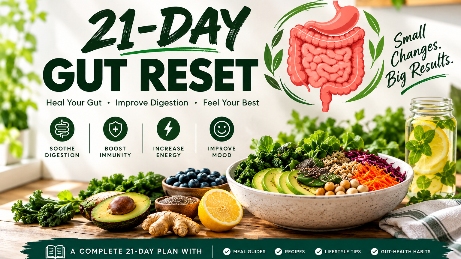 21-Day Gut Health Reset: Meal Prep Guide