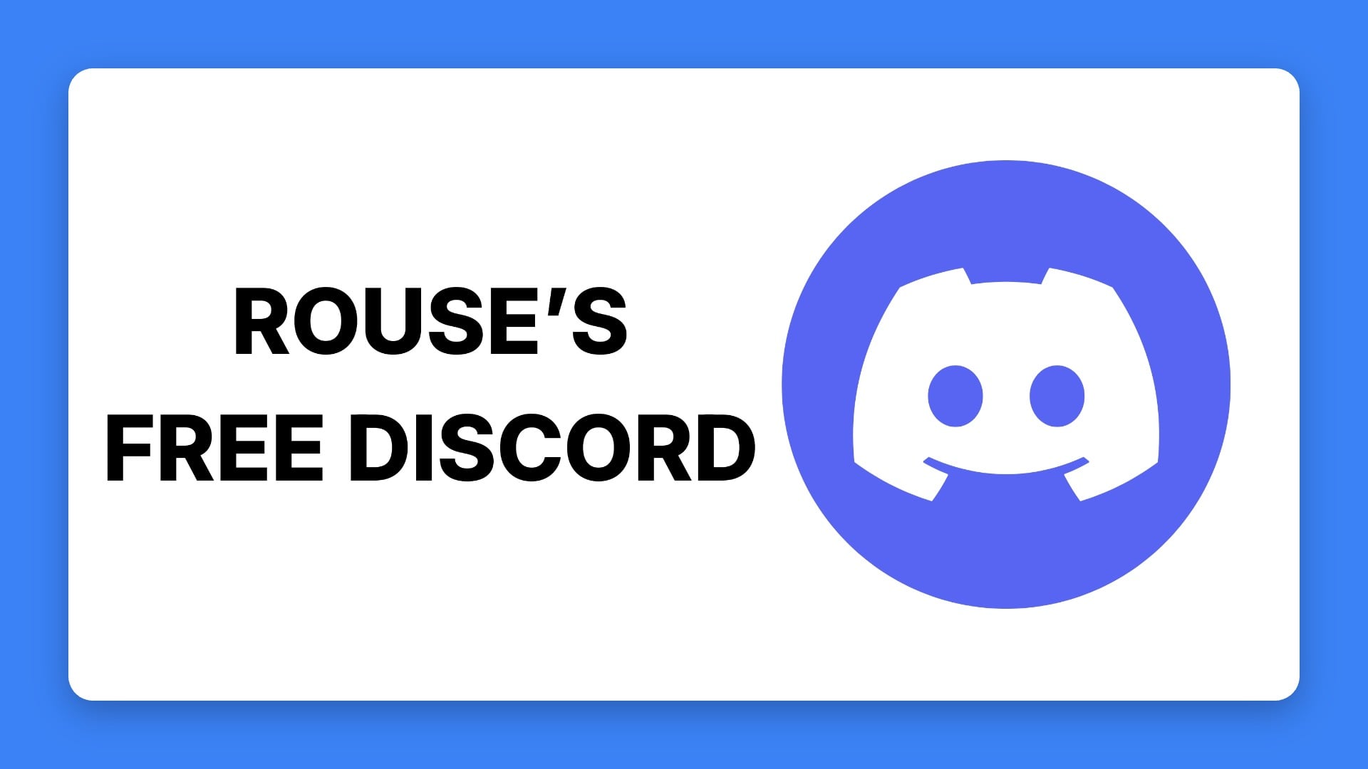 Rouse's Free Ecom Discord