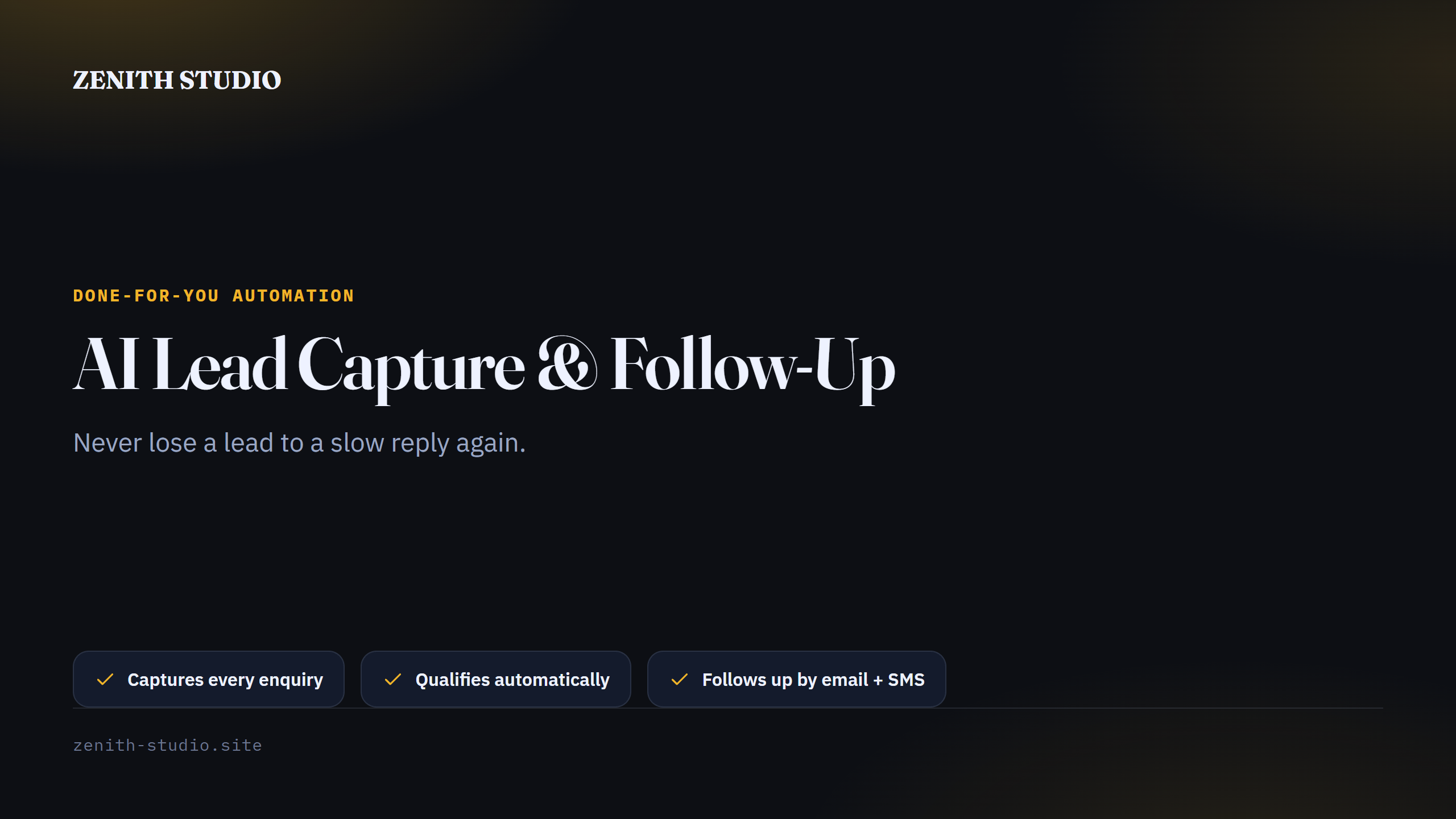 AI Lead Capture & Follow-Up