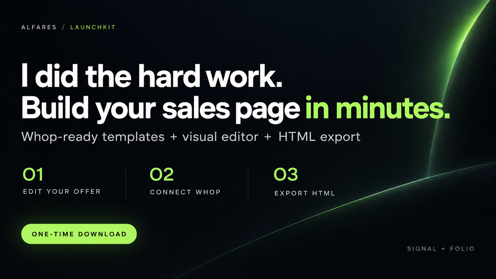 Alfares Sales Page
