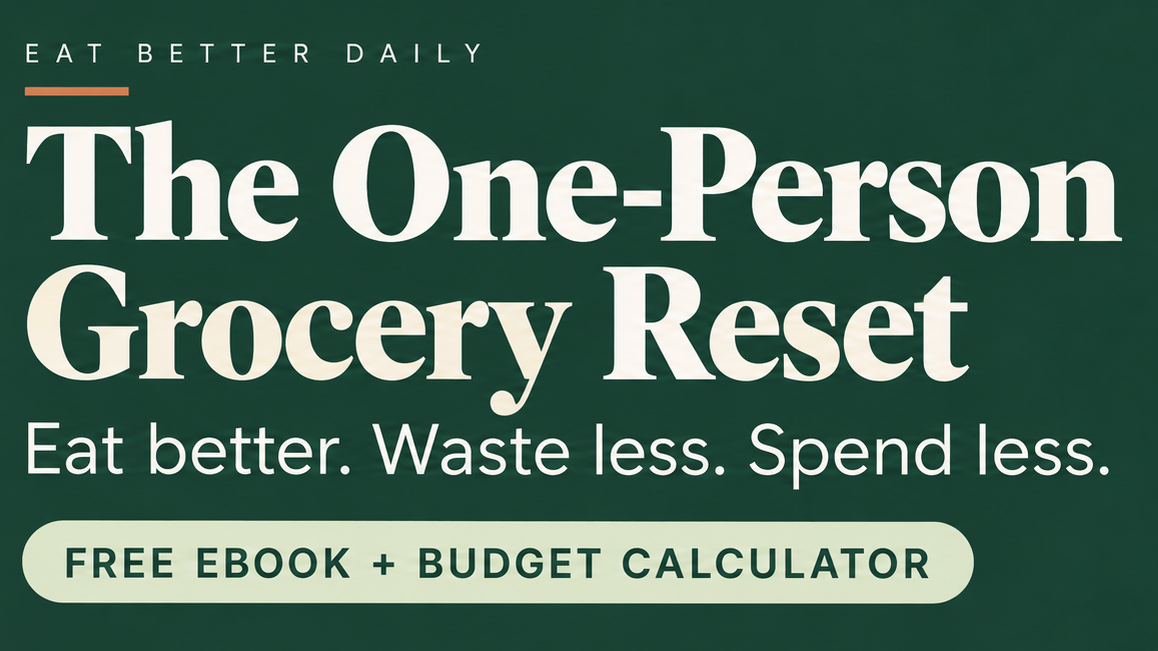 The One-Person Grocery Reset
