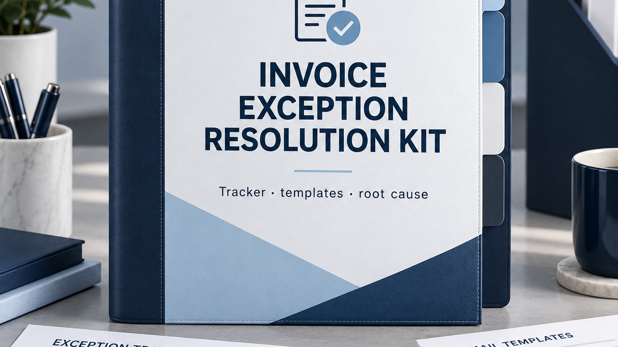 Invoice Exception Resolution Kit