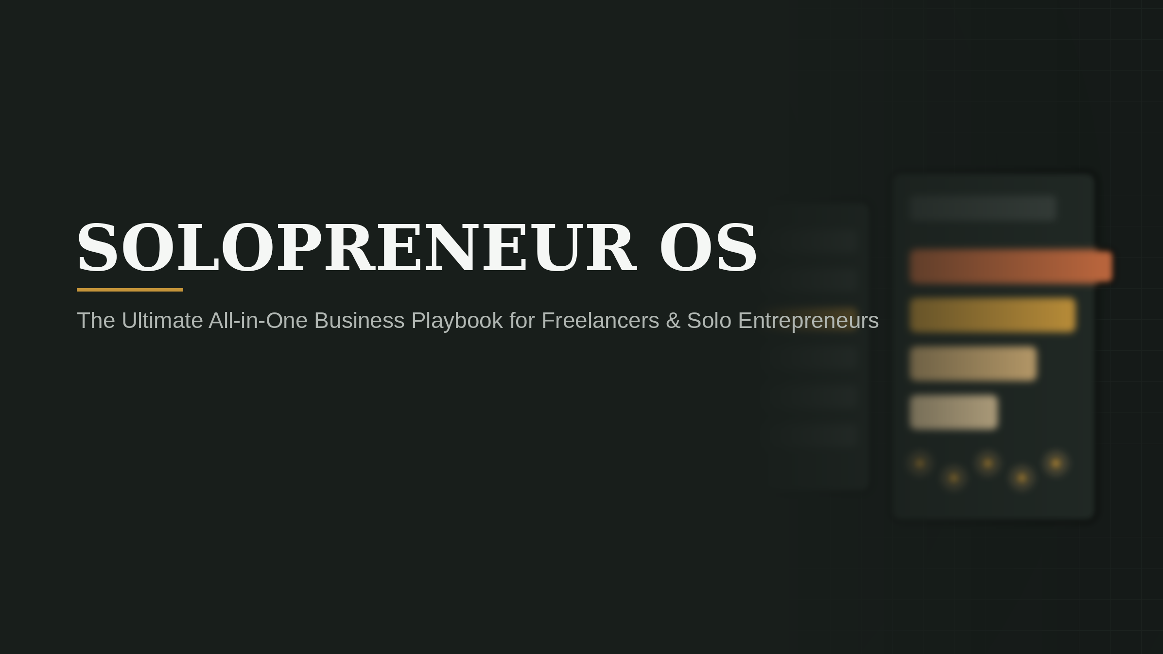 Solopreneur OS | Notion Dashboard & Business System