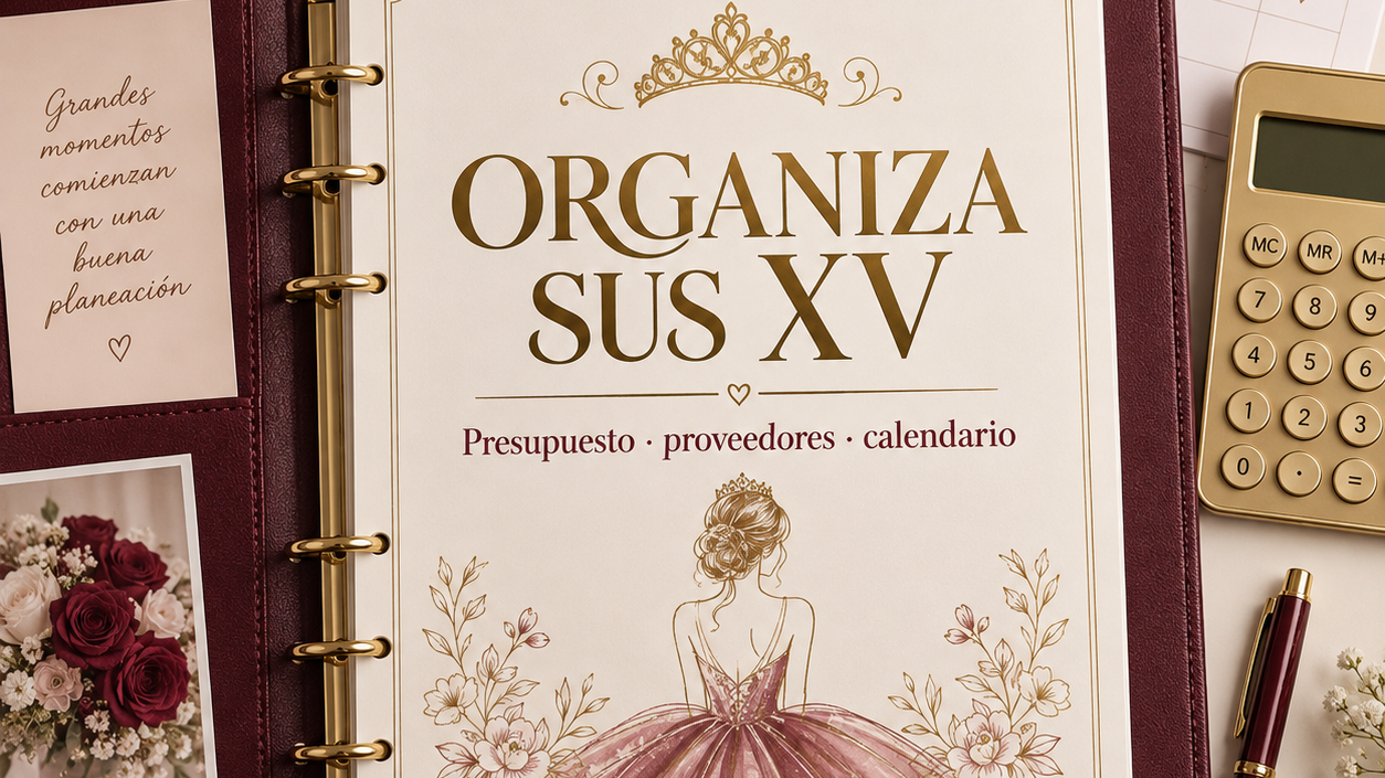 Organiza sus XV: presupuesto, proveedores y calendario