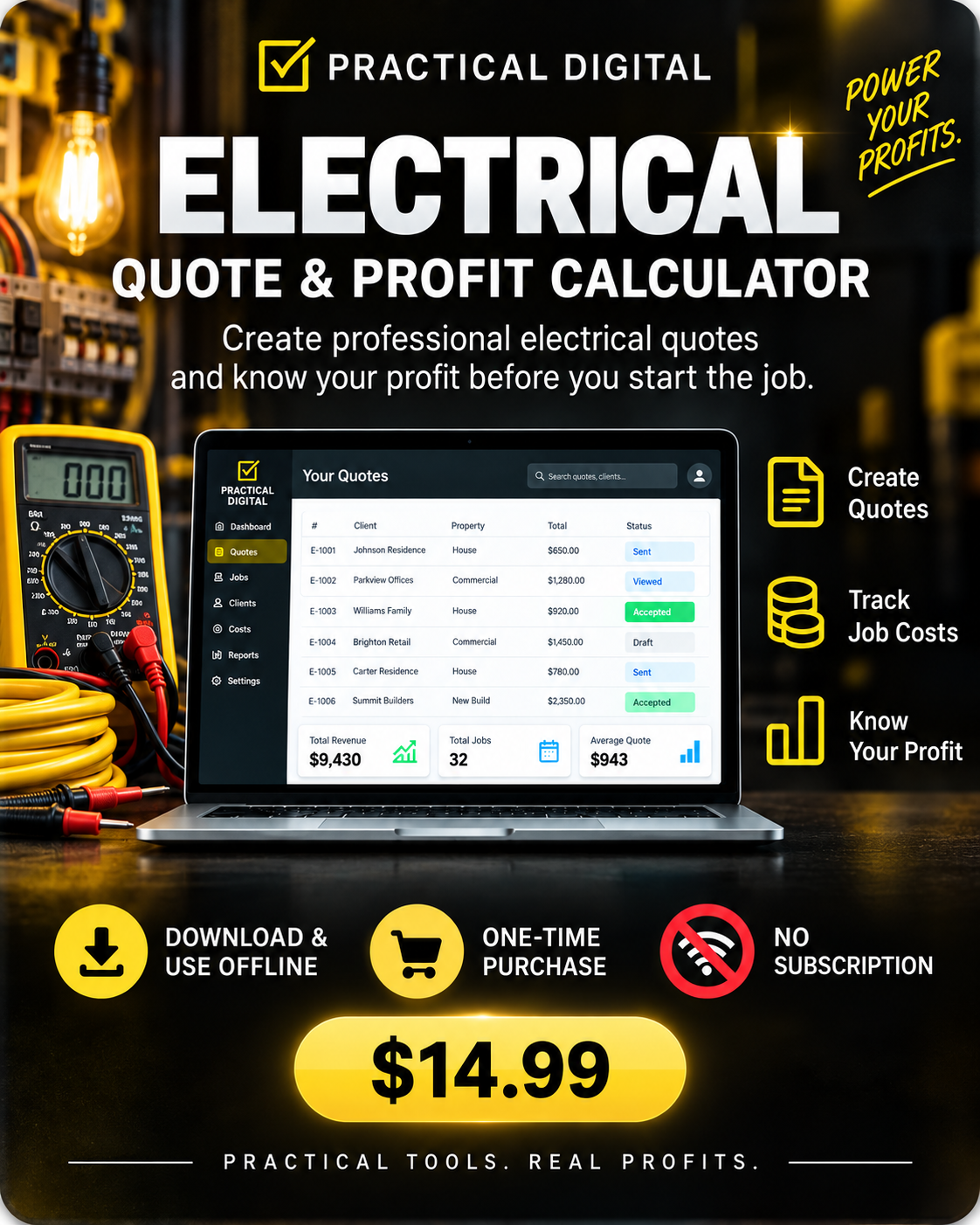 Electrical Quote & Profit Calculator