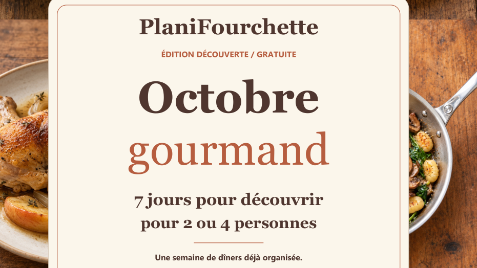 Octobre gourmand — 7 dîners (PDF gratuit)