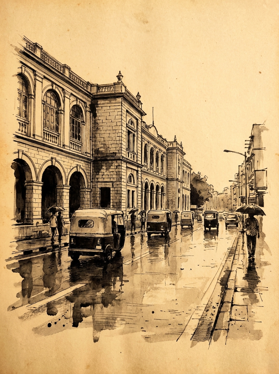 MG Road After Rain