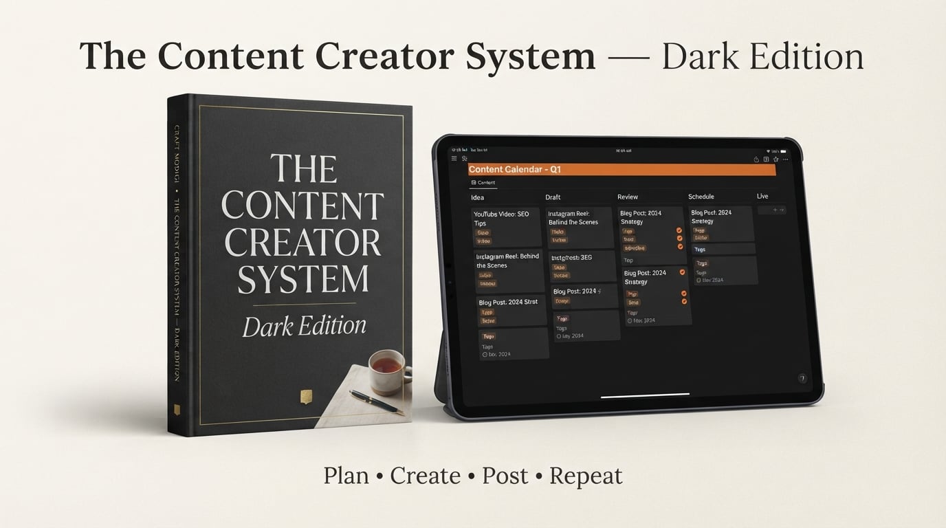 The Content Creator System — Dark Edition