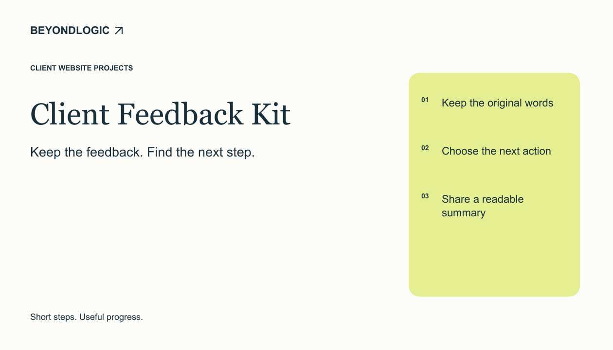 Client Feedback Kit