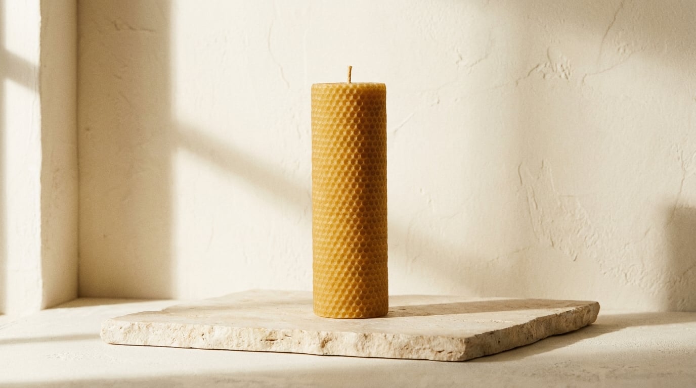 Beeswax Pillar Candle