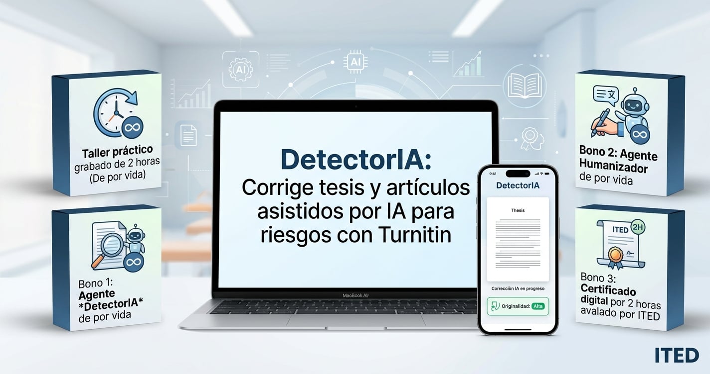 DetectorIA: Corrige tesis y artículos asistidos por IA para reducir riesgos con 